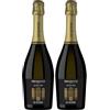 Le Altane Prosecco DOC Extra Dry - Spumante Bianco, 750 ml (Confezione da 2)