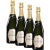 Jacquart Brut Mosaique Champagne - 750 ml (Confezione da 4)