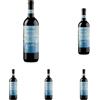 Vita Mediterranea Primitivo Salento IGT - Vino Rosso Biologico e Vegano, 750 ml (Confezione da 5)