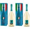 Sant'Orsola - Spumante Magnum Cuvèe Millesimato ''Il Re della Festa'', Extra Dry 11%, da Prestigiosa Uva Bianca Italiana, Confezione Regalo, Gusto Secco con Note Fruttate, 1x1500 ml (Confezione da 2)
