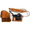 kinokoo Custodia per Fujifilm XT10 T20 XT30 XT30 II XT30 III, custodia protettiva in pelle PU Fuji X-T30 III X-T30 II X-T30 X-T20 X-T10 con obiettivo 16-50 mm e 18-55 mm - con tracolla - Marrone