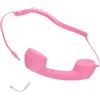 Culnflun Cornetta per cellulare USB C anti-radiazioni Cornetta telefonica vintage con presa da 3,5 mm per smartphone Stile retrò Plug and Play Materiale ABS (Rosa)
