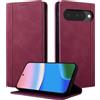 CASAFUNY Custodia per Google Pixel 10/10 Pro 2025 Cover a Libro Portafoglio in Pelle PU Protettiva Flip Caso Custodia per Google Pixel 10/10 Pro 2025, Rosso