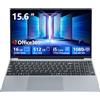 KeeUiU 15,6 Pollici Notebook Core i5 7Y54 Processore, 16GB RAM 512GB SSD, Office 365 PC Portatile 1920*1080 FHD Schermo, Win11 Laptop Mini-HDMI USB3.0 Computer Portatile Tastiera Numerico Retroilluminata