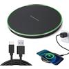 Witfoam Caricatore Wireless Rapido 35W, Caricabatterie Senza Fili per 16/15/14/13/12/11/SE/X, Compatibile con S23/S22/S21, Supporto Qi, Design Sottile e Portatile, Carica Rapida Senza Fili