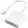 Hatuge Lettore di schede da USB-C a Micro SD/SD compatibile con iPhone 15, iPad Pro, MacBook Pro/Air, iMac M1 M2, Chromebook, XPS, Galaxy S22/S23 e altri (porta SD TF)