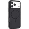 N NEWTOP Cover CV59 Compatibile per Apple iPhone 17 PRO MAX, Custodia TPU Simil Velluto Flessibile Morbida Case Semi Rigida Protezione Cromata Fotocamera Anti Urto Magnete Ricarica Wireless (Nero)