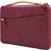 JETech Custodia Laptop per MacBook Neo (A18 Pro), 13-14 Pollici MacBook Air/Pro (M1-M5, 2020-2026), Custodia Borsa con Maniglia e Tasca Portatili (Rosso)