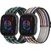 SITAFU 2 Pezzi Cinturino Compatibili con Fitbit Versa 3/Versa 4 Cinturino,Nylon Elastica Regolabile Cinturini di Ricambio Sport Strap per Donna Uomo