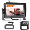 Fuluku Telecamera Retromarcia Wireless, Kit Monitor 7 Pollici, 1080P Telecamera IP68 Impermeabile Visione Notturna, Linee Guida DIY per Camion, Autobus, Furgoni, Camper, Rimorchi, Pickup, Auto e Campeggio