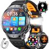 LIGE Smartwatch Uomo,1.7 HD Orologio/1000 mAh - 50 giorni in standby Smart Watch con Effettua/Risposta Chiamate,100+ Sportivo Fitness Tracker con Contapassi Sonno Cardiofrequenzimetro per iOS/Android