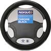 NORAUTO Coprivolante nero e rosa NORAUTO