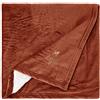 AGUI Coperta in Velluto Marrone, 120 x 80 cm, 1 Pezzo, 500 g