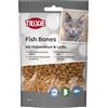 Trixie Spuntino per gatti Fish Bones da ingredienti selezionati 50 g, deliziosi dolcetti di gatto con petto di pollo e salmone - 42771 (Confezione da 5)