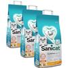 Sanicat - Lettiera per gatti agglomerante a grumi | Formbianca all'aroma di vaniglia e mandarino | A base di minerali naturali | Assorbe l'umidità e formato da 10 L (Confezione da 3)