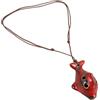 Supvox Delphin Okarina Okarina Strumento Animale Ocarina Uccello Canoro Foro Alto 4 fori Ocarina Strumento Esercizio Ocarina Strumenti Musicali Ceramica Rosso