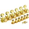 Guyker 6 in linea Vintage Guitar Lock String Tuners - Bloccaggio Tuning Key Pegs Machine Heads Parti di ricambio per chitarre elettriche ST TL Rapporto di ingranaggi 1:15 - oro