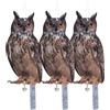 Homo Trends 3 repellenti per piccioni, Balcone, spaventapassi, spaventapassi, per Balcone, Repellente Uccelli, plastica Piatta, Gufo con Nastro antiuccelli, Difesa passeri