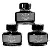 Bottiglia di inchiostro Parker Quink Fountain nera 30 ml ogni confezione da 3...
