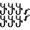 Abiyou 6 Pezzi Porta Ombrelli per Auto, Ganci Ombrello Baule Auto, Invia 2 Ganci Auto, Supporti per Ombrelli per Auto, Porta Ombrelli Auto Bagagliaio, Portaombrelli per Auto, Ombrelli, Cappotti, Borse