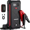 Acmount P100 Avviatore Batteria Auto, 7000A Booster Avviatore Auto per(12L Gas/10L Diesel), Starter Batteria Portatile Jump Starter con LED/LCD Booster Avviamento