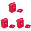 Ultimate Guard Deck Case 80+ Standard Size Red (Confezione da 3)
