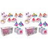 #sbabam FUNNY BOX Doki Doki Fruttini Peluche, Giochi per Bambini da Edicola, Animali Peluche Reversibili per Regalo Bambina, 2 Pz - Morbido Coniglio Peluche a Forma di Frutta, Pupazzi Collezionabili