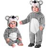W WIDMANN MILANO Party Fashion - Tuta da animale per bambini, morbida tuta in peluche con cappuccio, costume da animale per Carnevale