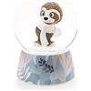 NICI 62461 Palla di vetro con bradipo Izzy Icetumbler, accessorio decorativo scintillante, pensiero ideale per gli amici, 6,5 cm, beige