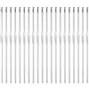 QUARKZMAN Uncinetto in Acciaio Inossidabile 2,5mm Ferri da Maglia in Metallo per Filati Fai Da Te Filato Artigianale, 20pz