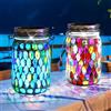 Vegena 2 lanterne solari per esterni, lampade solari per esterni, lampade da giardino, luci solari per esterni, lampada a mosaico solare da appendere, Ip65, impermeabile, per giardino, terrazza,