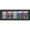 IGTOPS Display per carte assortite, compatibile con PSA, CGC e Tag Slabs, cornici per carte da collezione, scatole in acrilico per scrivania e parete, carte da collezione, carte sportive da calcio (5 carte