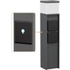 ledscom.de Bollard light PODEL per esterni, Smart Home, 39cm, antracite, 2 prese, incl. lampadina G9, 596lm, bianco