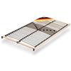 CubeSleep Base NV - Rete a doghe a 28 doghe a 5 zone, sospensione progressiva con regolazione di durezza, Made in Germany, certificata GS, sicurezza testata (100 x 200 cm)