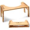 Hey Nature sgabello bagno pieghevole in legno bambu. Poggiapiedi bagno portatile. Il rimedio semplice per problemi digestivi, flatulenza, stitichezza, emorroidi, colon irritabile. Rialzo per WC adulto