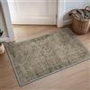 BEIMO Tappeto Salotto Vintage, Tappeto Camera Da Letto, Tappeti Ingresso Interno, Tappeto Antiscivolo Lavabile, Tappeti Salotto Pelo Corto per Cucina, Bagno, Ufficio, Verde, 60x90cm