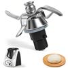 HOVCEH Lame per Bimby TM31, HOVCEH Gruppo Coltelli per Bimby TM31 Vorwerk Thermomix, Accessori per Bimbys in Acciaio Inossidabile con Anello di Tenuta per Robot da Cucina