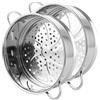 ZOFUN 2 piccoli inserti per pentola a vapore, 20 cm, in acciaio inox, per pentole, piroscafo, pentola a pressione, verdure, frutta, uova