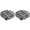 Metafranc 825200 - Carrello portavasi Ø 300 mm, Portata 60 kg, Piastra in Legno di Pino, Colore: Grigio, Ruote in TPE con 2 Fermi/Rullo per Fiori/Supporto per Il Trasporto di Piante (Confezione da 2)