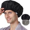 Years calm Cuffia da doccia riutilizzabile impermeabile per uomo, design a doppio strato, protegge i capelli sotto la doccia, spa, viaggi e cucina, elastico regolabile per una vestibilità comoda