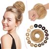SEGO Pro Chignon Capelli Veri 100% Umani #6/613 Marrone Chiaro/Biondo Chiarissimo Chignon Facile per Capelli Elastico Capelli Finti Coda di Cavallo Updo per Donne Ragazze Lisci (17g)