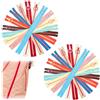 LEOINAER 20 Cerniere Lampo 20 cm, 10 Colori Resina con Chiusura Larga 3,2 cm e Anello in Metallo, Cerniera per Cucito, Abbigliamento, Borsa e Artigianato, Resistente e Facile da Usare