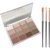 Wowstic Palette di ombretti marrone, 16 colori, ombretti sfumati, marrone smokey, set per il trucco degli occhi, brillante e opaco, altamente pigmentato, resistente all'acqua e a lunga durata, polvere liscia
