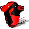 Rie:Sel Design Riesel Design Criss: Parafango Anteriore Cyclecross Gravel Bike 4 Cavi + 4 Decalcomanie-Rosso