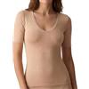 Covert Underwear Canottiera intima da donna color pelle, invisibile, con mezza manica e scollo a V, color carne, M
