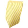 TigerTie Cravatta in seta - giallo chiaro argento striato - Cravatta in seta