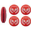 G-Lueck Set di 4 ammortizzatori vibranti Winner Tennis (rosso)