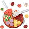 LCXCXY Pizza Giocattolo per Bambini,Accessori Cucina Giocattolo da Educativi Montessori, Gioco di Ruolo, Regalo Creativo Compleanno Giorno dei Bambini Pasqua Halloween Natale Ragazzi Ragazze 3+ Anni