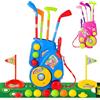 deAO Golf Set Giocattoli per Bambini - Giocattoli da Interno Esterno (Blu) | Tappetino da Golf, 4 Putter da 60CM, 6 Palline da Golf, Giocattoli per Bambini, Regali di Compleanno per Ragazzi Ragazze