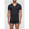 CAGI MAGLIA MEZZA MANICA SCOLLO A V CAGI 1305 BLU